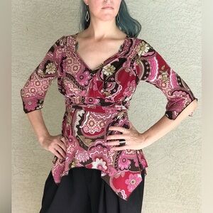 Vintage New Directions Small Boho Blouse